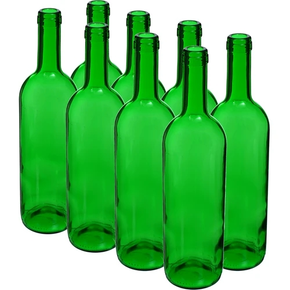 Fľaša na víno 750 ml zelená - balenie 8 ks. | BROWIN, 631481