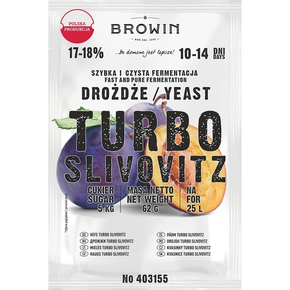 Liehovarnícke kvasnice Turbo Slivovitz, 62 g | BROWIN, 403155