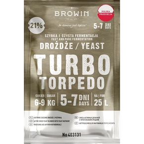 Liehovarnícke kvasnice Turbo Torpedo 5-7 dní 21% 100 g | BROWIN, 403131