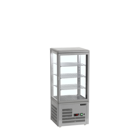 Mała witryna chłodnicza nablatowa | TEFCOLD, UPD 80 GREY