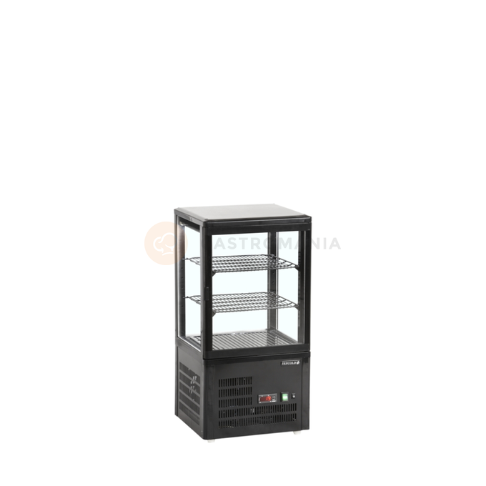 Mała witryna chłodnicza nablatowa | TEFCOLD, UPD 60 BLACK