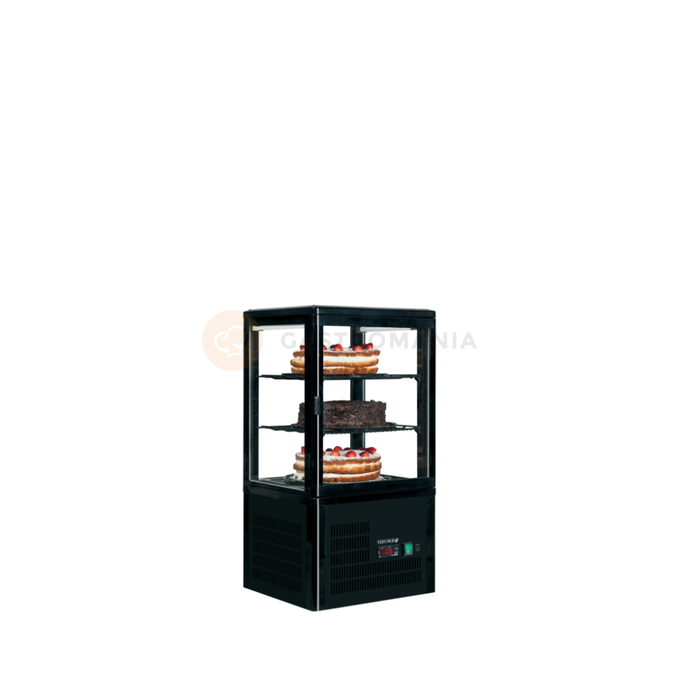 Mała witryna chłodnicza nablatowa | TEFCOLD, UPD 60 BLACK