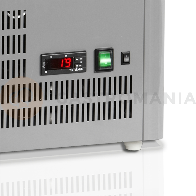 Mała witryna chłodnicza nablatowa | TEFCOLD, UPD 60 GREY