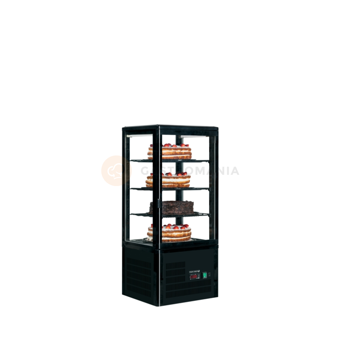 Mała witryna chłodnicza nablatowa | TEFCOLD, UPD 80 BLACK