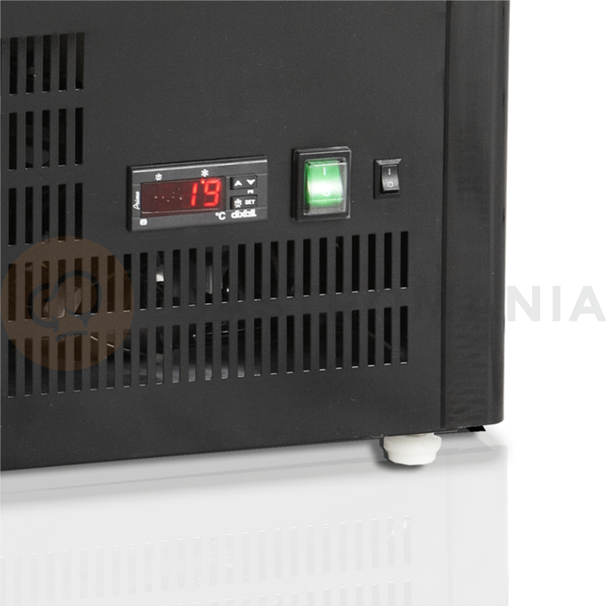 Mała witryna chłodnicza nablatowa | TEFCOLD, UPD 80 BLACK