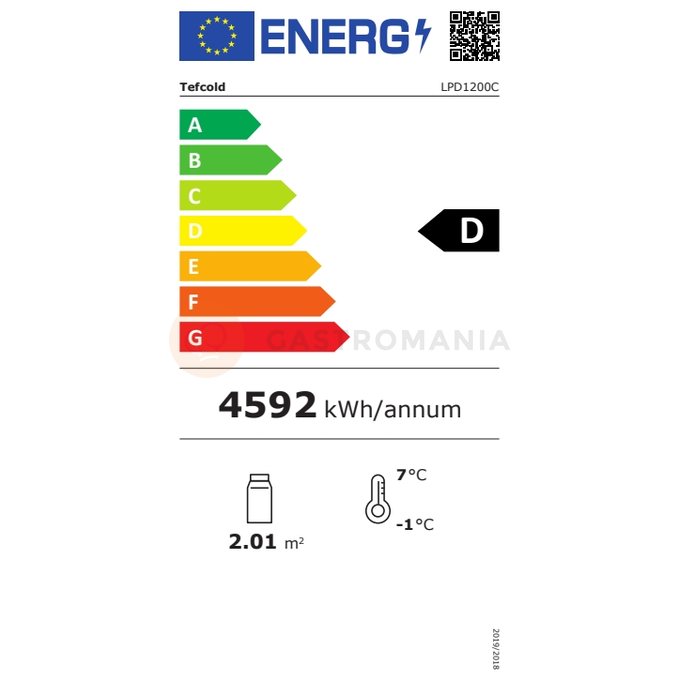 Witryna chłodnicza cukiernicza w kolorze czarnym | TEFCOLD, LPD 1200 C Black