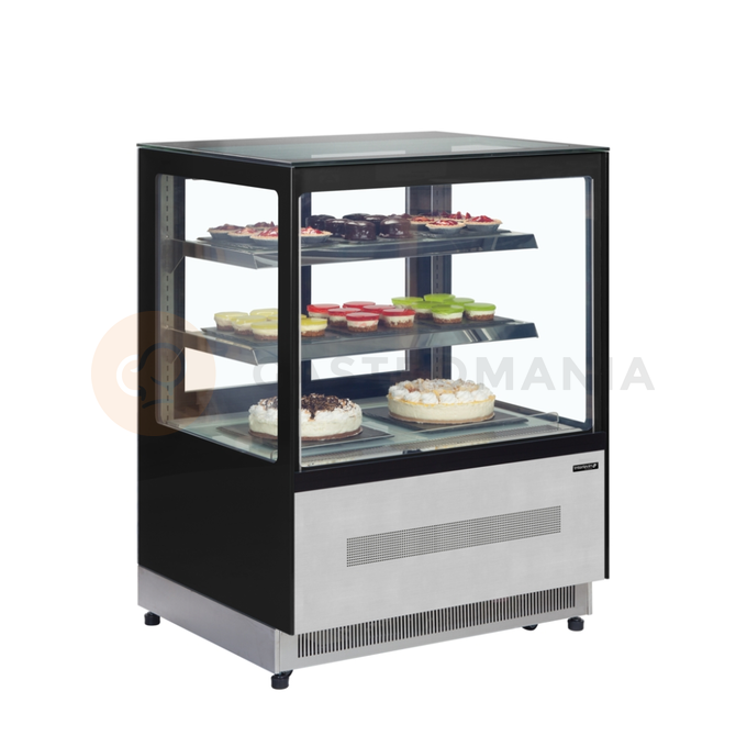 Witryna chłodnicza cukiernicza w kolorze czarnym | TEFCOLD, LPD 900 F Black
