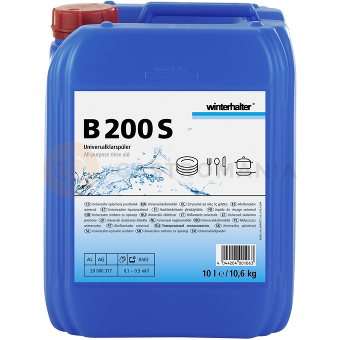 Kyslý oplachovací prostriedok, 10 l | WINTERHALTER, B 200 S