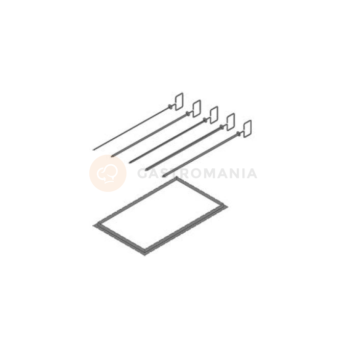 Rám GN 1/1 na špízy s 5 rôznymi špízy | RATIONAL, 60.72.414