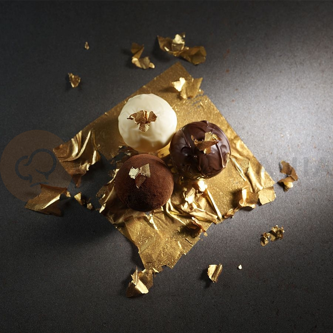 Zlatý hárok, dekorácia, Golden Touch 8 x 8 cm, 1 ks. | MODECOR, 31400
