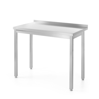 Nerezový pracovný stôl, prístenný montovaný, 1000x600x850 mm | HENDI, Bistro Line
