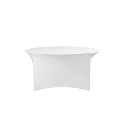 Okrúhly obrus na cateringový stôl, biely, priemer: 180x76 cm  | HENDI, Symposium
