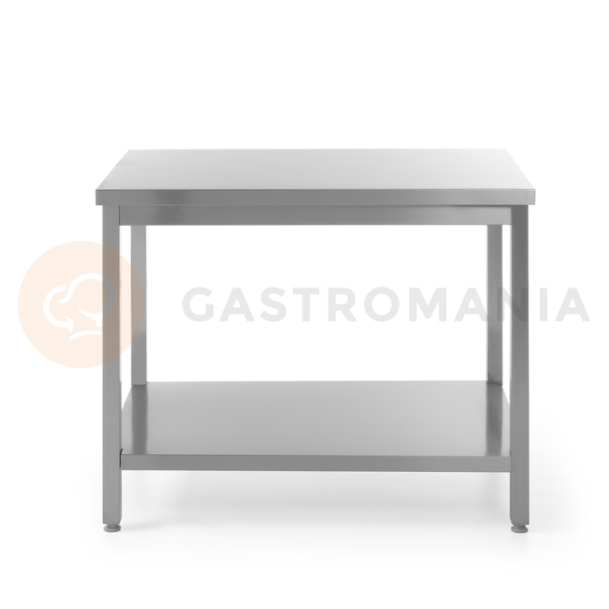 Nerezový pracovný stôl, centrálny s policou - montovaný 1000x600x850 mm | HENDI, Bistro Line