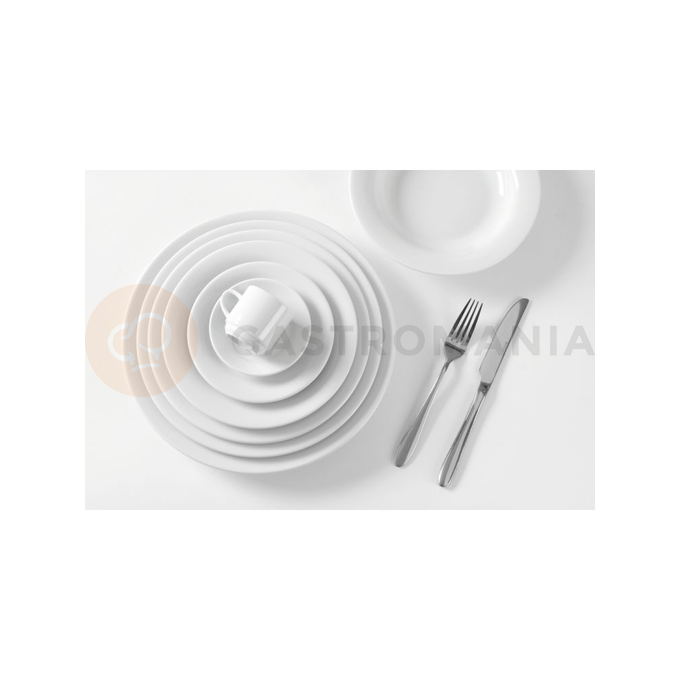 Plytký tanier, biely Ø 240 mm | HENDI, Optima