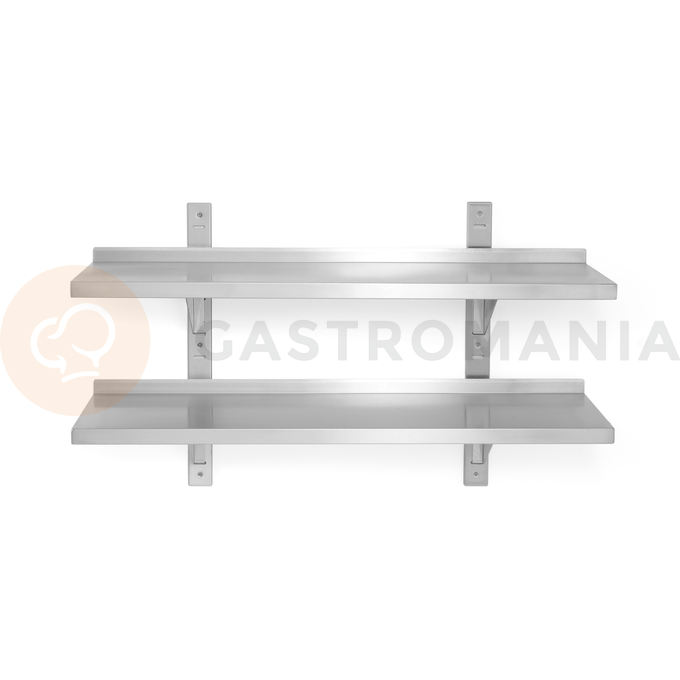 Závesná polica dvojposchodová - nastaviteľná, 1000x300x600 mm | HENDI, Bistro Line