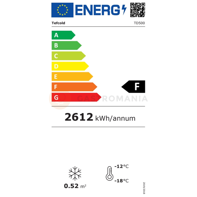 Dvojúrovňový distribútor zmrzliny s presklenými dverami | TEFCOLD, TD 500