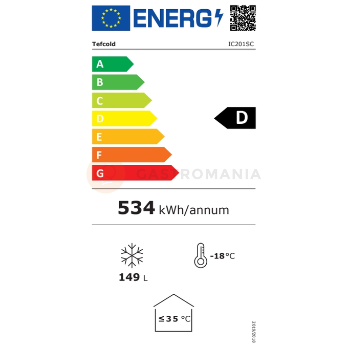 Distribútor kopčekovej zmrzliny | TEFCOLD, IC201SC+SO