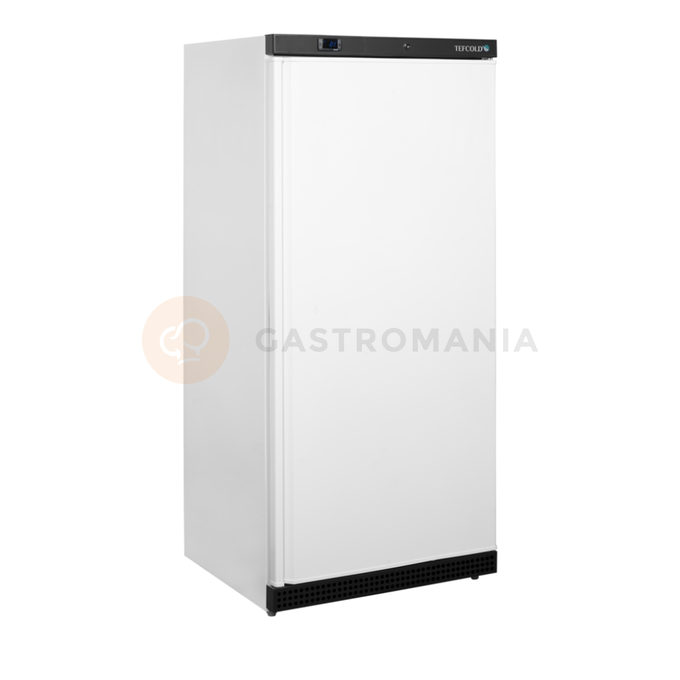 Jednodverová chladiaca skriňa s plnými dverami, farba biela | TEFCOLD, UR 550