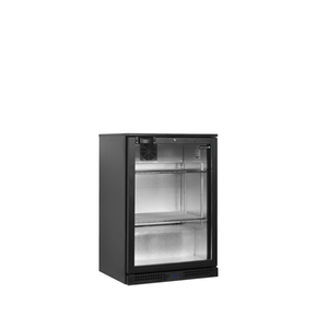 Minibar presklené krídlové dvere, čierna | TEFCOLD, BA11H