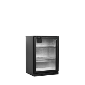 Minibar presklené krídlové dvere, čierna | TEFCOLD, BA16H