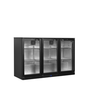 Minibar presklené krídlové dvere, čierna | TEFCOLD, BA31H