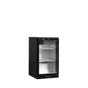 Minibar presklené krídlové dvere, čierna | TEFCOLD, DB106H