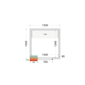 Panely k stavebnicovým boxom 80 mm | TEFCOLD, CR 150x150x220