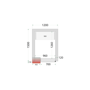 Panely k stavebnicovým boxom s 120 mm izoláciou | TEFCOLD, CR 120x150x220