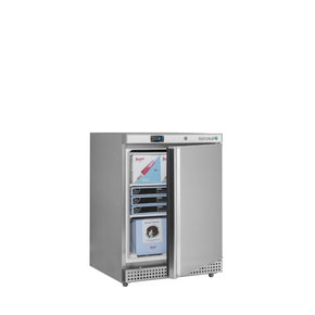 Mraziaca skriňa s plnými dverami, nerezové prevedenie | TEFCOLD, UF 200 S
