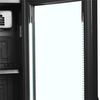 Chladiaca skriňa presklené dvere, úzka | TEFCOLD, FSC 175H Black