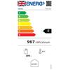 Chladiaca skriňa presklené dvere, úzka | TEFCOLD, FSC 175H Black
