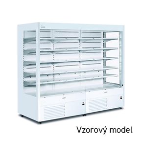 Chladiaca prístenná vitrína vhodná do predajní a supermarketov, krídlové dvere | JUKA, Varna 190/80 DUZ