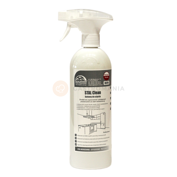 Prípravok na čistenie a ošetrovanie nerezovej ocele 0,75 l | DOLPHIN, STAL Clean