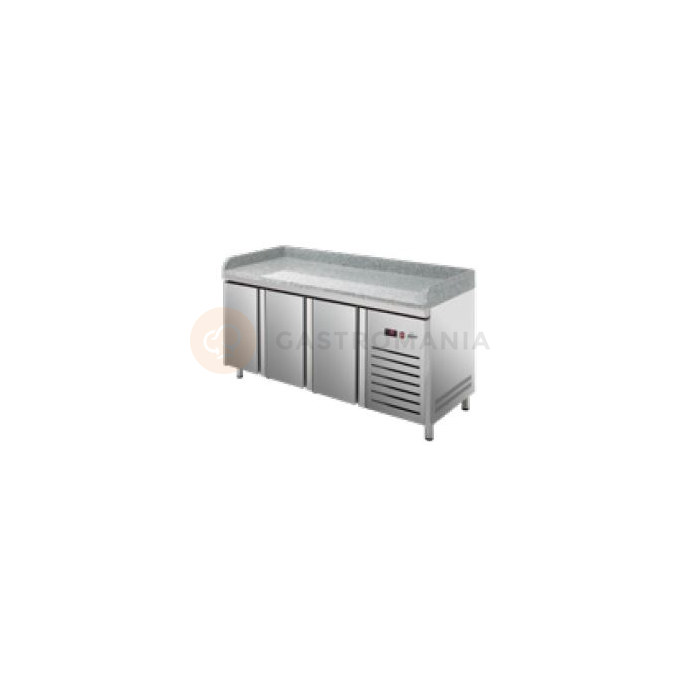 Chladiaci stôl na pizzu 700 mm GN 1/1 1792x700x850 mm | ASBER, ETP-7-180-30 HC GR