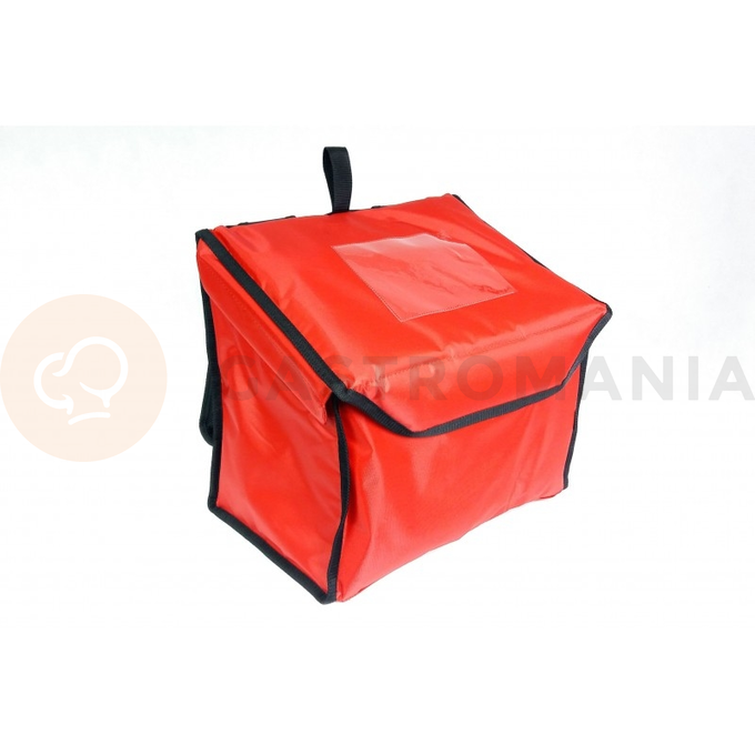 Batoh na 6 lunchbox 20x25 cm z nylonu, zatváranie na magnet, červený s čiernym lemovaním | FURMIS, PLECAK LUNCHBOX 6