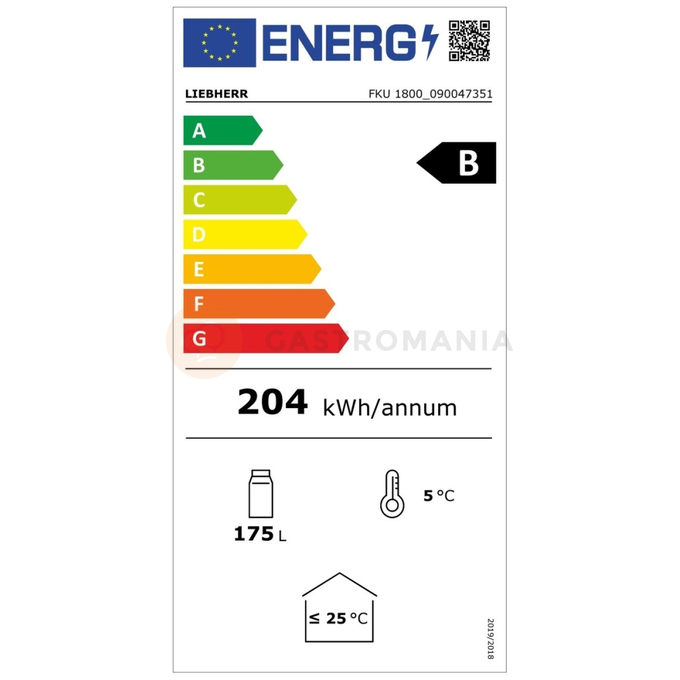 Vstavaná pultová chladnička so statickým chladením, antracitová 600x600x850 mm | LIEBHERR, FKU 1800 737 Premium