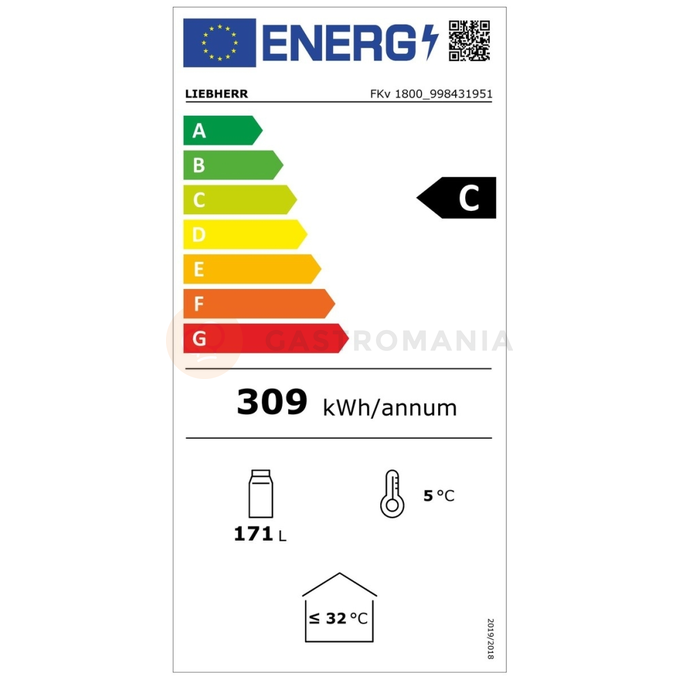 Podstavná chladnička s chladením s cirkuláciou vzduchu 600x600x850 mm | LIEBHERR, FKv 1800 Premium