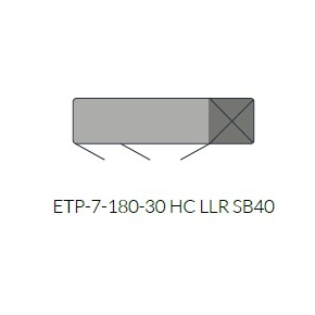 Chladiaci stôl 700 mm GN 1/1 1792x700x850 mm | ASBER, ETP-7-180-30 HC LLR SB40 Essenzial Line