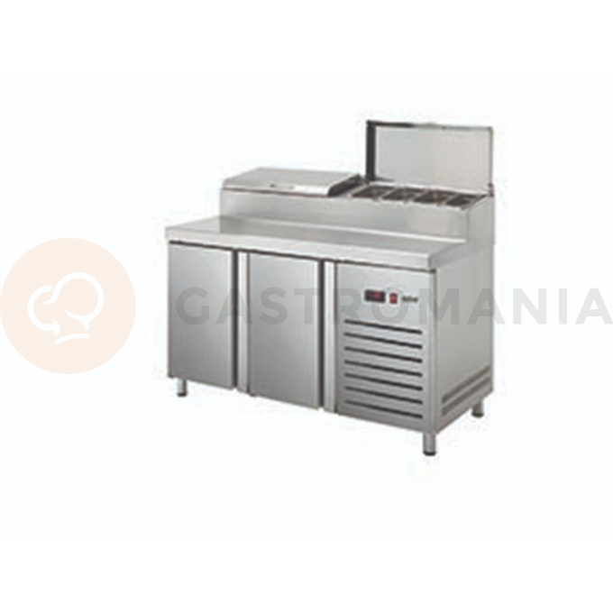 Kombinovaný pizza stôl 700 mm GN 1/1 1342x700x1050 mm | ASBER, ETPZ-135 HC LR 90NS