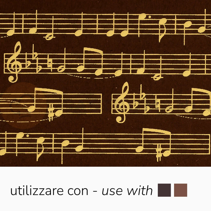Transferové fólie na zdobenie čokolády, 30 kusov s hudobným motívom | PAVONI, SD215SB