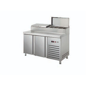 Kombinovaný pizza stôl 700 mm GN 1/1 1342x700x1050 mm | ASBER, ETPZ-135-12 HC 90NS