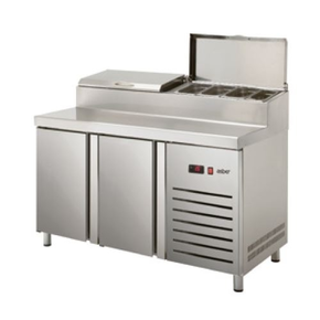 Kombinovaný pizza stôl 700 mm GN 1/1 1342x700x1050 mm | ASBER, ETPZ-135 HC 90NS