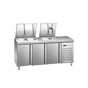 Kombinovaný pizza stôl 700 mm GN 1/1 1792x700x1050 mm | ASBER, ETS-180 HC LLR 90NS