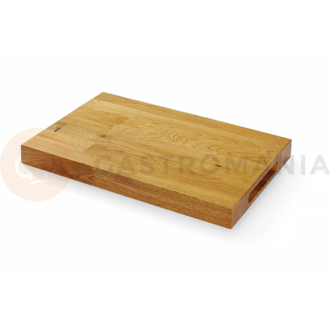 Dubová servírovacia doska, 420x280x40 mm | HENDI, 505489