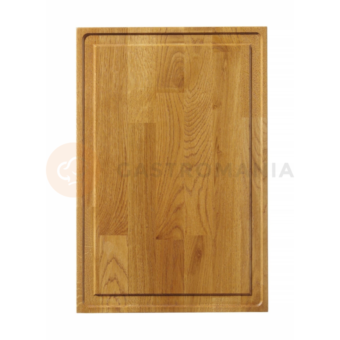 Dubová servírovacia doska, 420x280x40 mm | HENDI, 505489