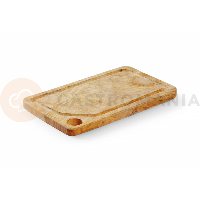 Servírovacia doska z olivového dreva, 335x205x25 mm | HENDI, 505410