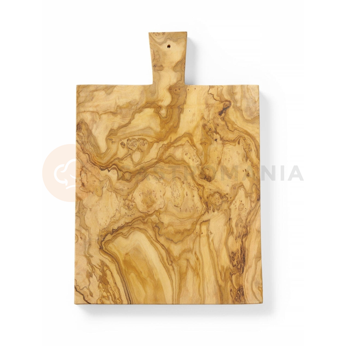 Servírovacia doska z olivového dreva, 340x230x22 mm | HENDI, 505427
