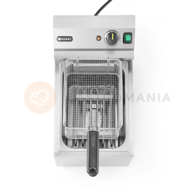 Fritéza XL s vypúšťacím kohútikom, 10 l, 400V/10200W, 300x585x392 mm | HENDI, Goliath