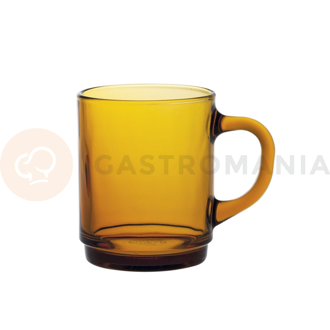 Pohár 0,26 l s uchom, oranžový, 6 ks, 72x89 mm | DURALEX, Versailles Amber