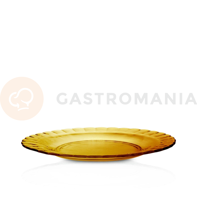Oranžový plytký tanier, 230x20 mm | DURALEX, Picardie Amber